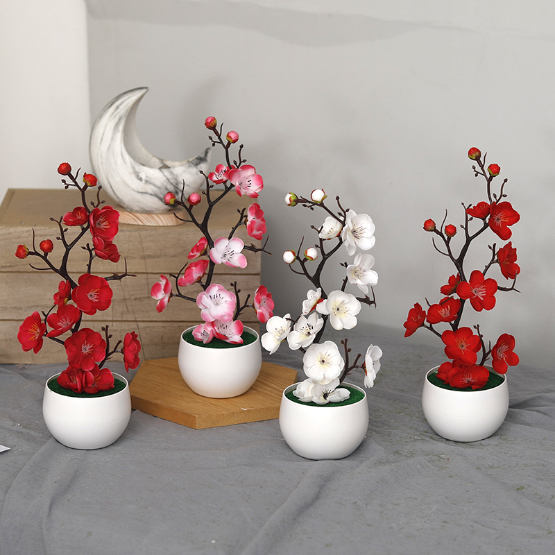 Bonsai Garden For Home - Christmas Fake Green PE Pine Branches