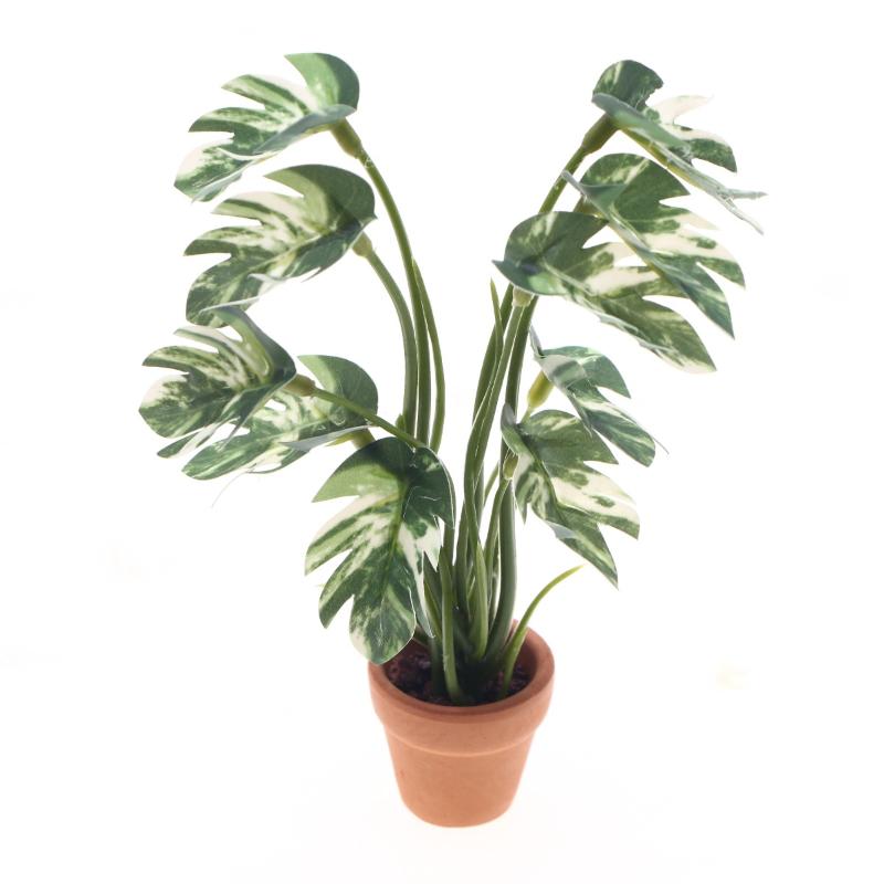 Bonsai Garden For Home - New.1PC 1/12 Dollhouse Simulation Monstera Green