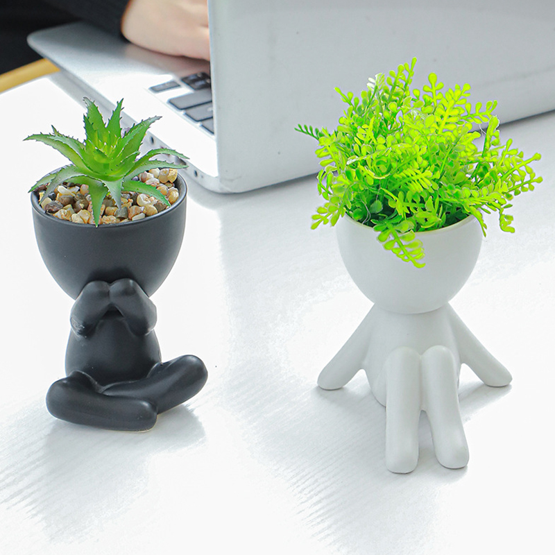 Nordic Creative Cute Tree Man  - Bonsai Tree Zen Garden recension och pris