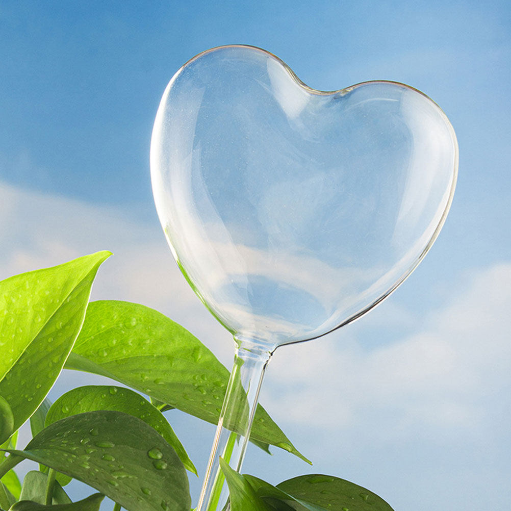 3Pcs Heart Shaped Glass Self W - Bonsai Garden For Home recension och pris