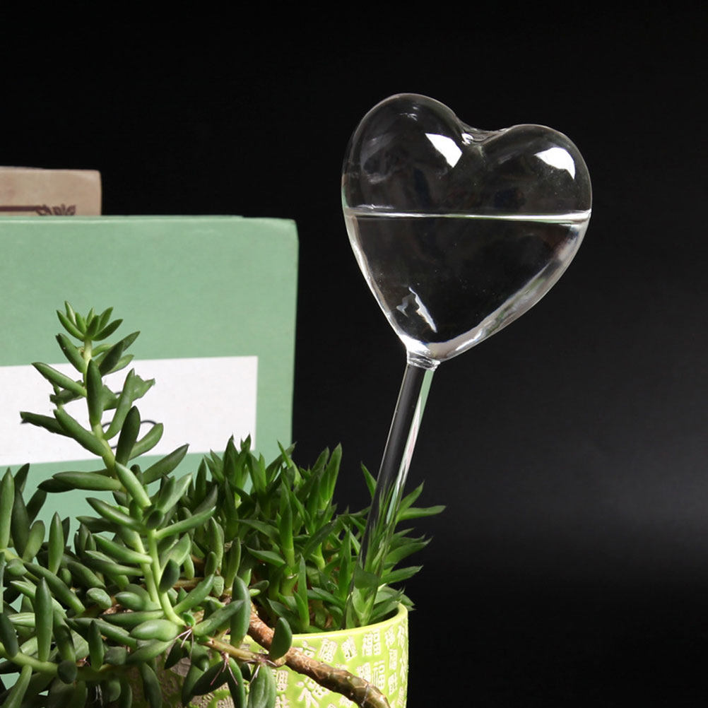 3Pcs Heart Shaped Glass Self W - Bonsai Garden For Home recension och pris