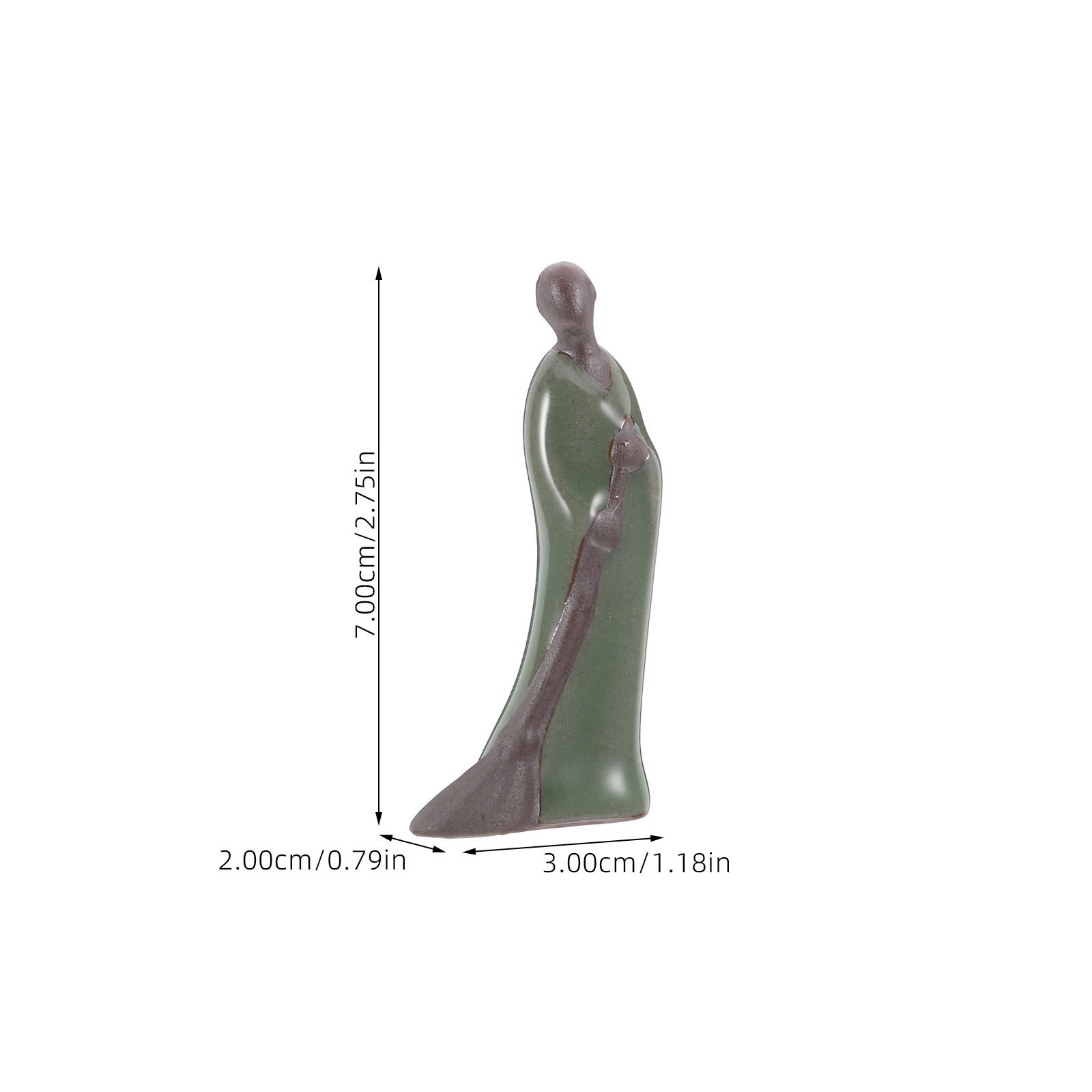Ceramic Mini Zen Monk Figure B - Bonsai Tree Zen Garden recension och pris