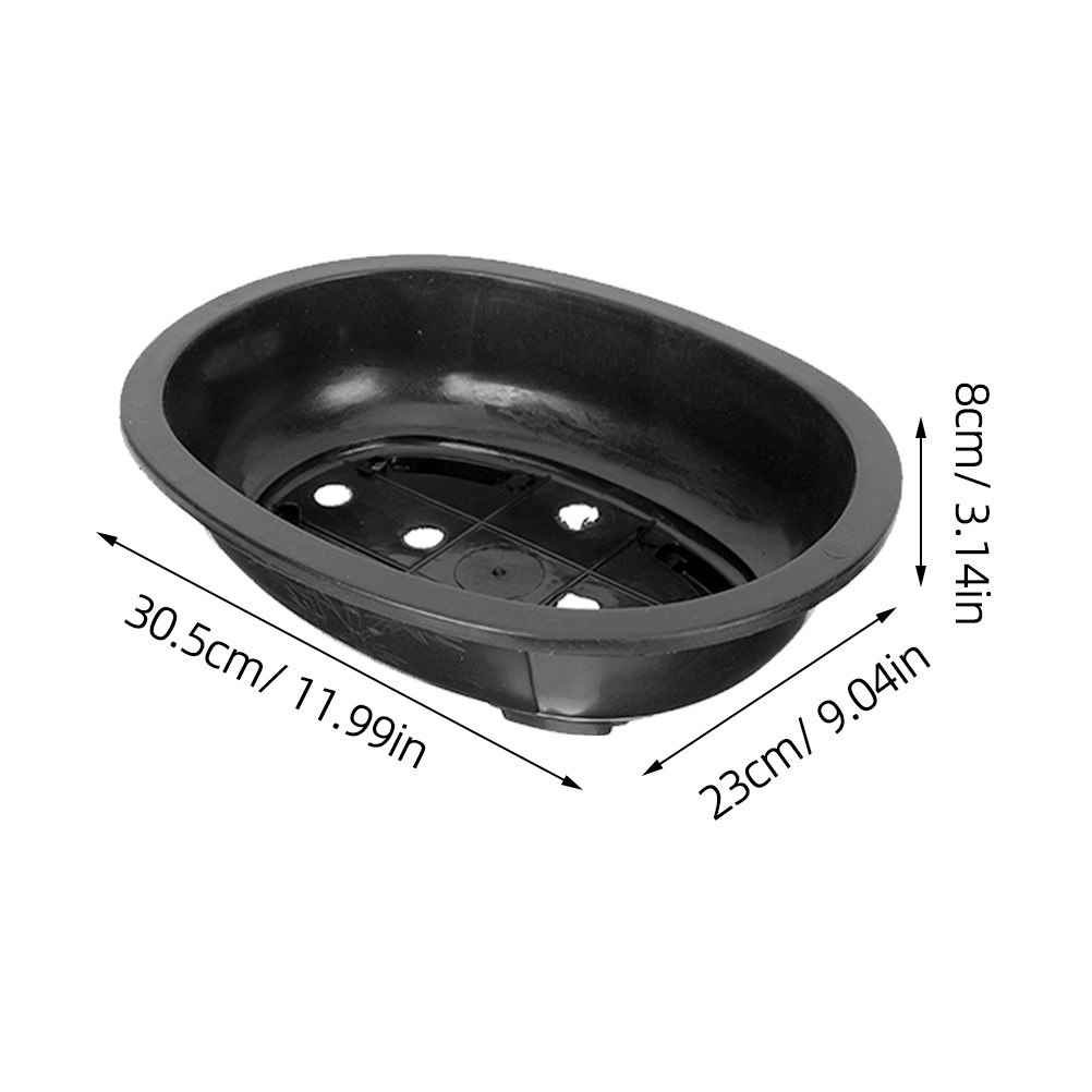 2Pcs Oval Plastic Planting Pot - Bonsai Garden Indoor recension och pris