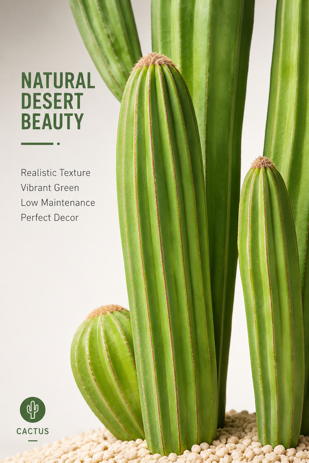Large Modern Artificial Cactus - Bonsai Garden Indoor recension och pris