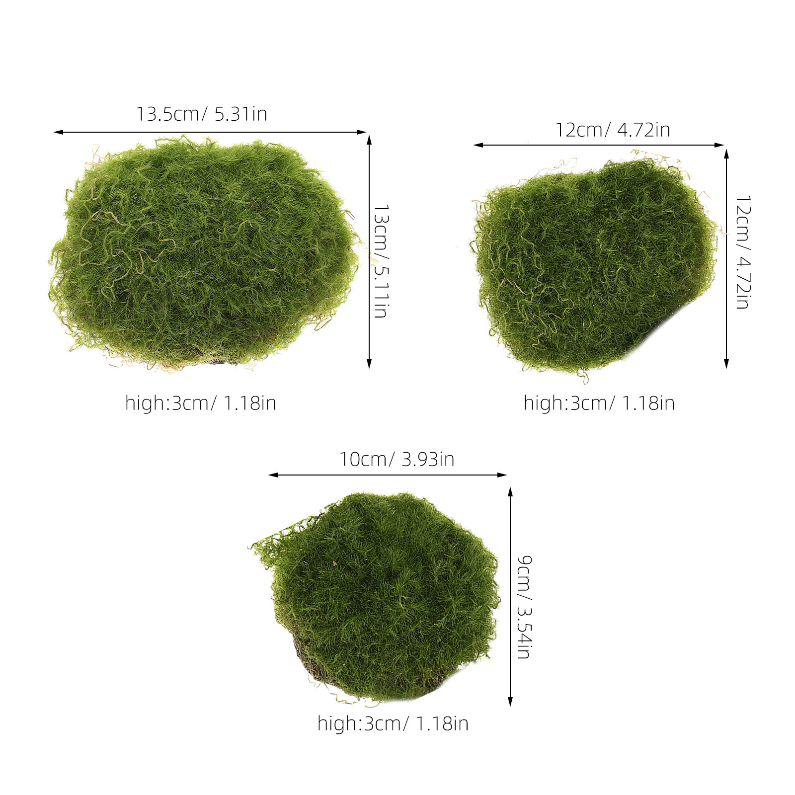 6Pcs Decorative Artificial Mos - Bonsai Garden Wall recension och pris
