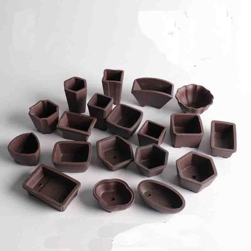 Yixing Purple Sand Flower Pot  - Bonsai Tree Zen Garden recension och pris
