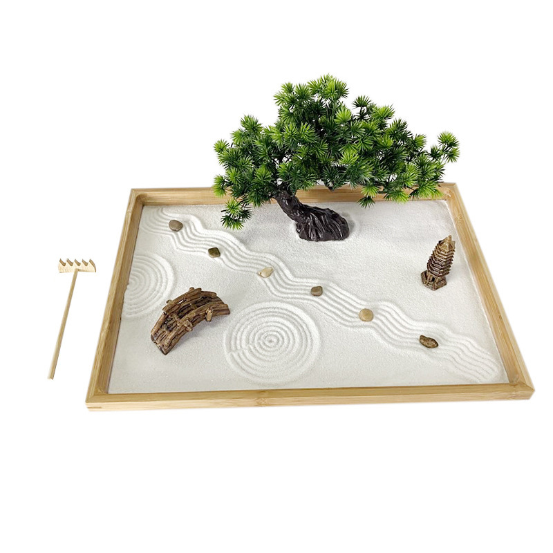 Japanese Zen Garden for Desk W - Bonsai Tree Zen Garden recension och pris
