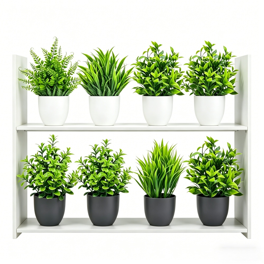 4pcs/set Mini Artificial Plant - Bonsai Garden Indoor recension och pris