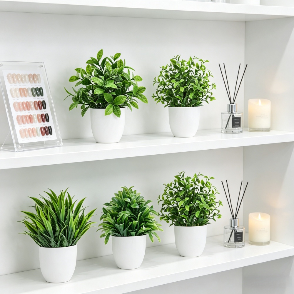 4pcs/set Mini Artificial Plant - Bonsai Garden Indoor recension och pris