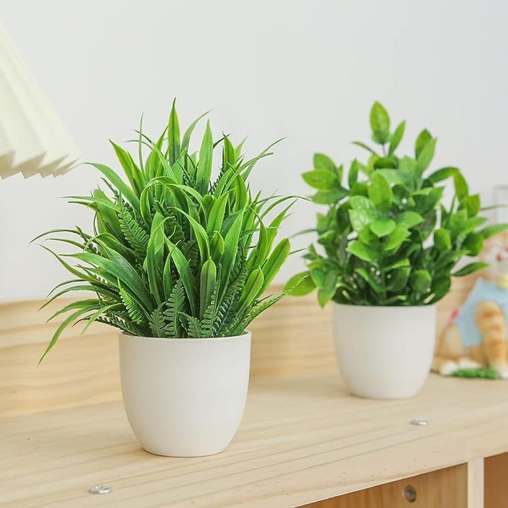 4pcs/set Mini Artificial Plant - Bonsai Garden Indoor recension och pris