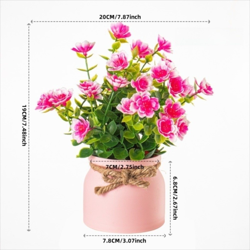 New Fake Potted Flowers Evergr - Bonsai Garden For Home recension och pris