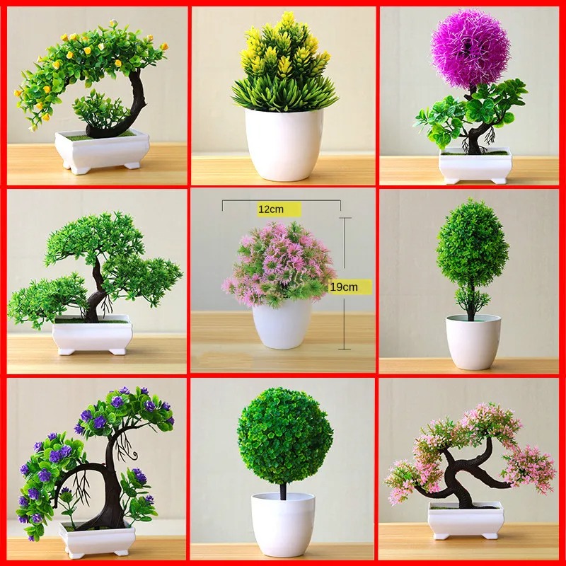 Artificial Small Tree Potted P - Bonsai Garden For Home recension och pris
