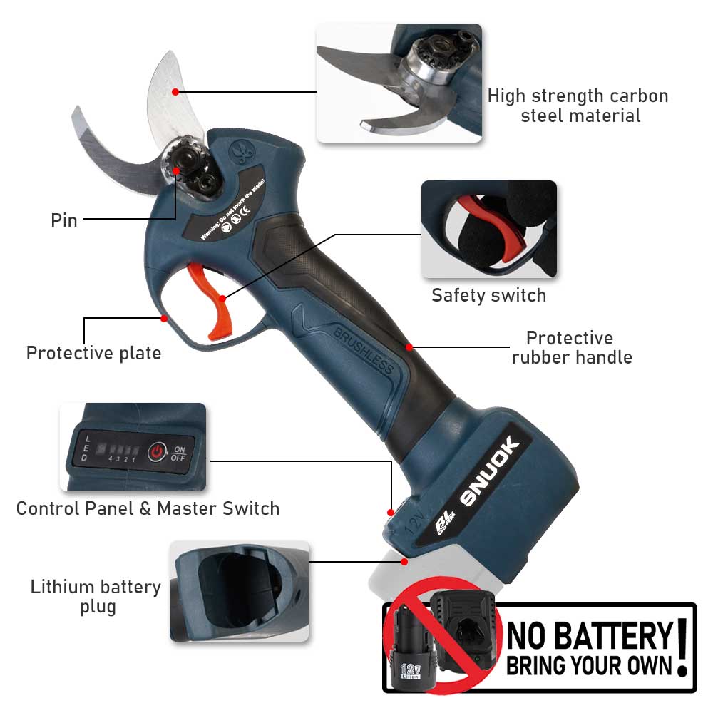 SNUOK 12V Brushless Electric P - Bonsai Garden Accessories recension och pris