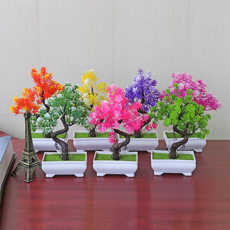 [MOA]Small Tree Pot Fake Plant - Bonsai Tree Zen Garden recension och pris