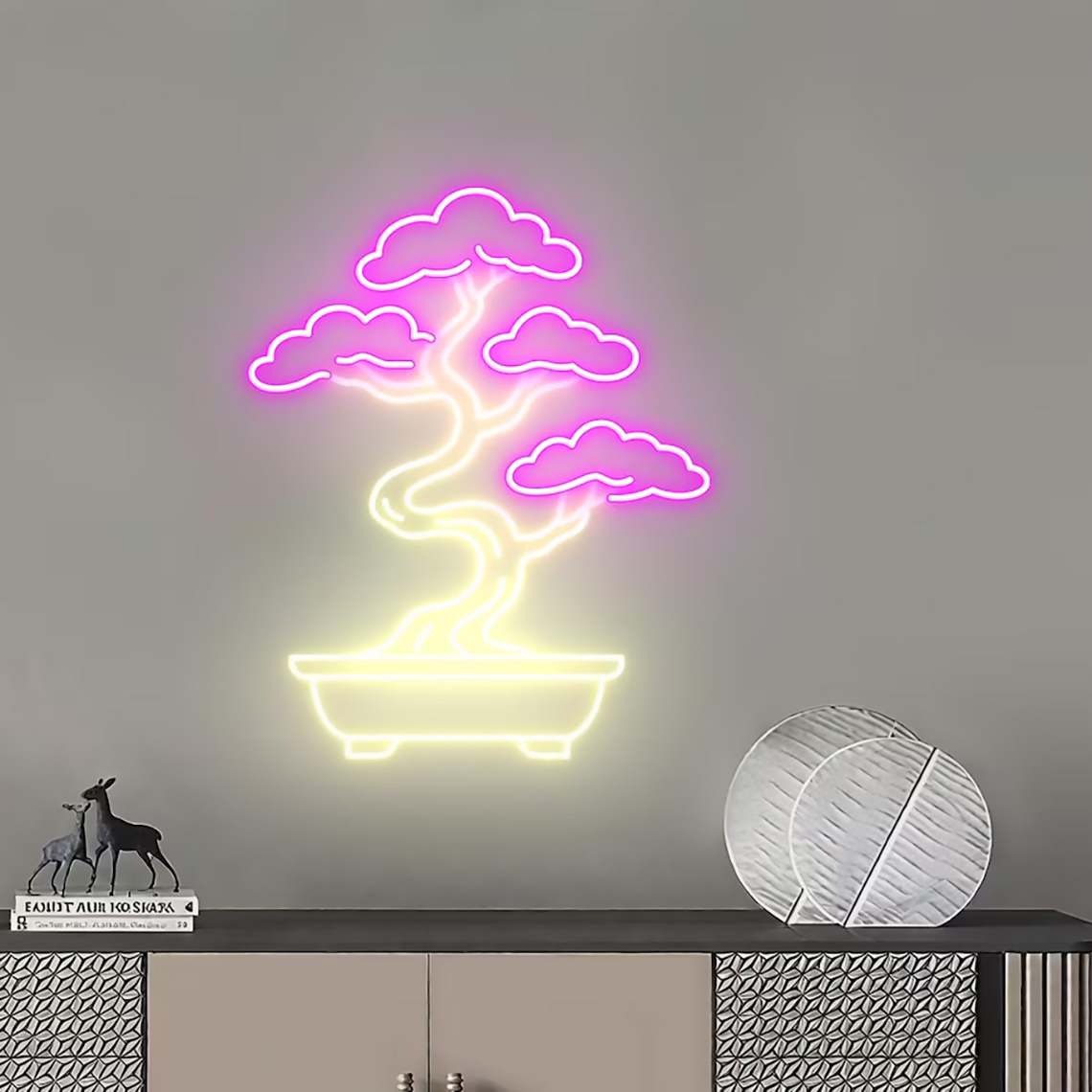 Bonsai Tree Neon Sign Zen Gard - Bonsai Tree Zen Garden recension och pris