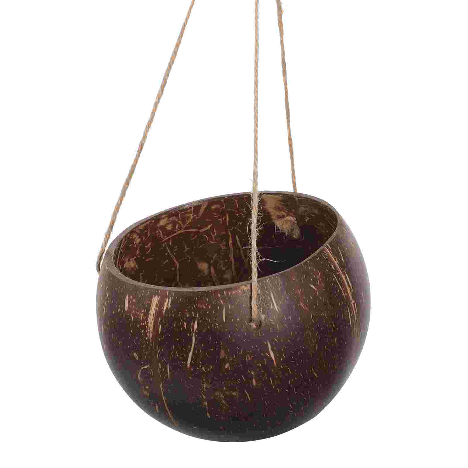 Large Hanging Planter Coconut  - Bonsai Tree Zen Garden recension och pris