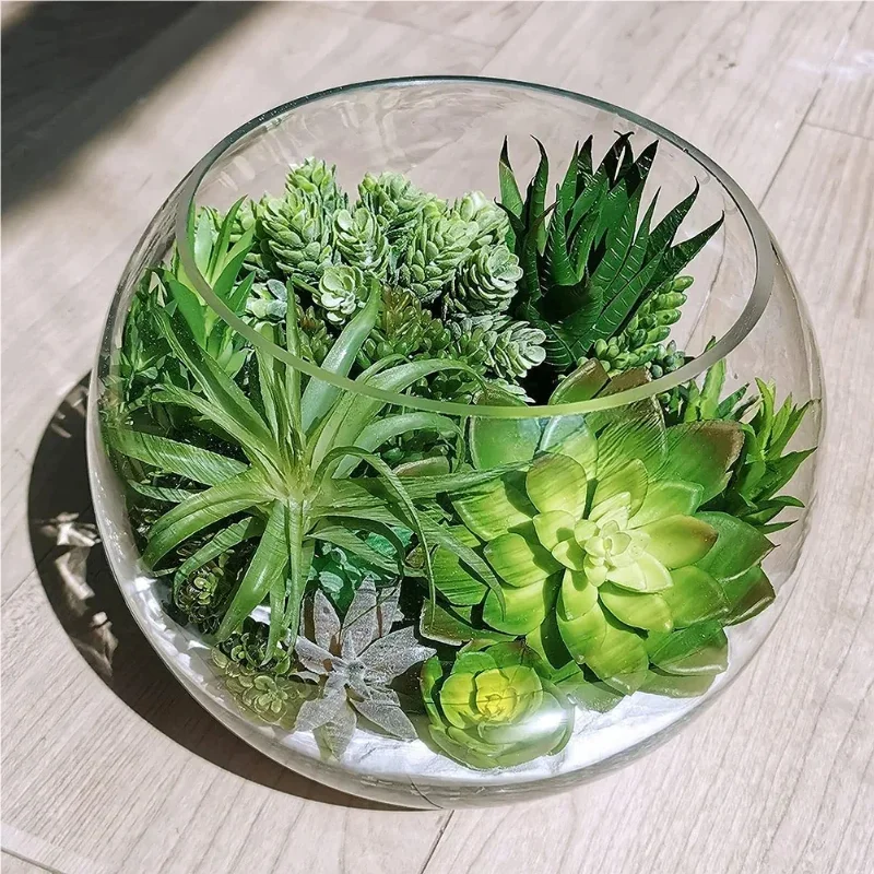 10/20Pcs PVC Succulents Plants - Bonsai Garden For Home recension och pris