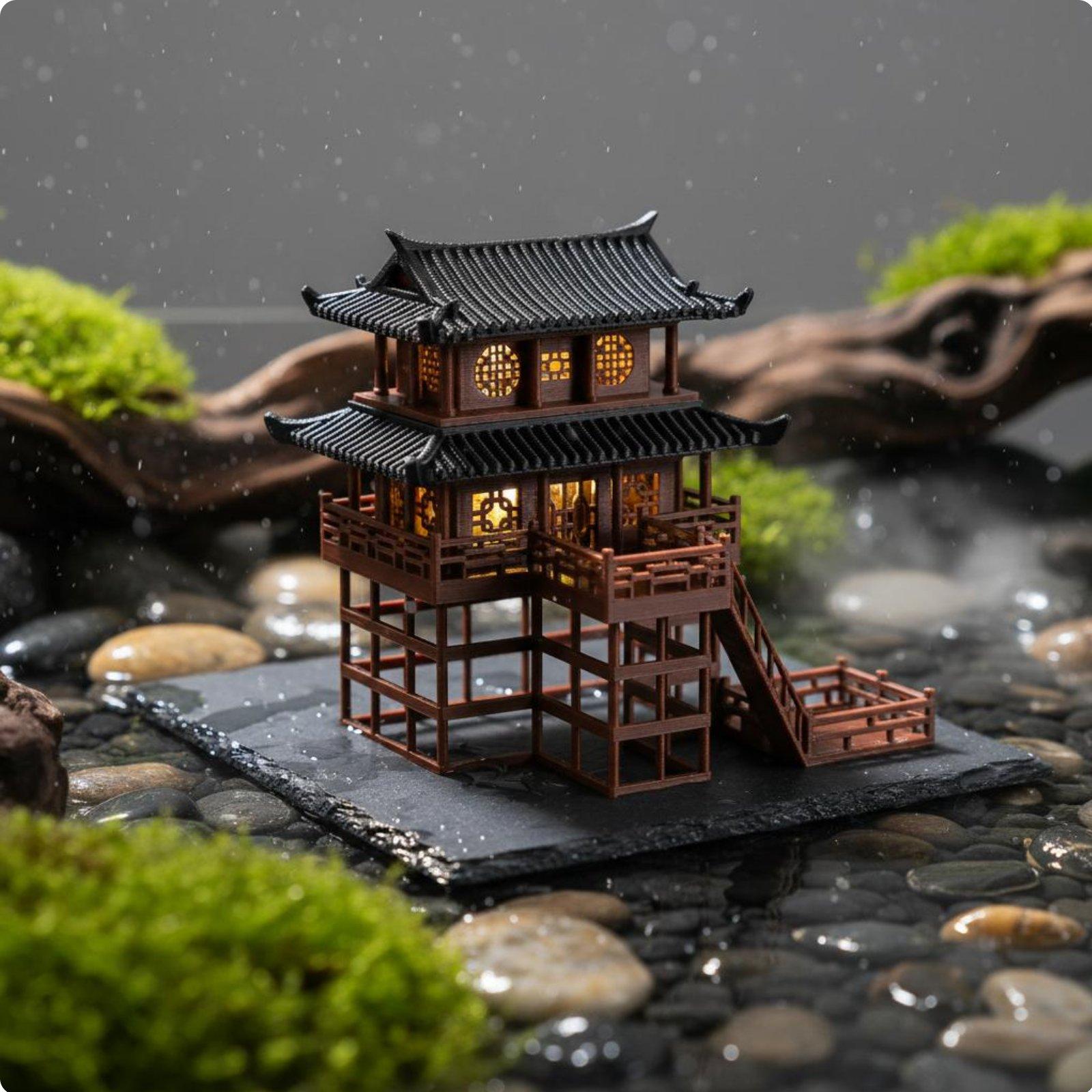 Bonsai House Tabletop Plastic  - Bonsai Garden For Home recension och pris